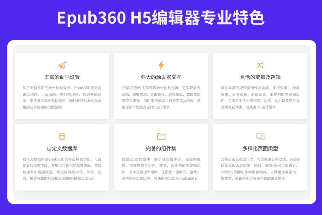 游戏网页专题页面设计_数字化营销H5工具平台_意派Epub360交互设计工具