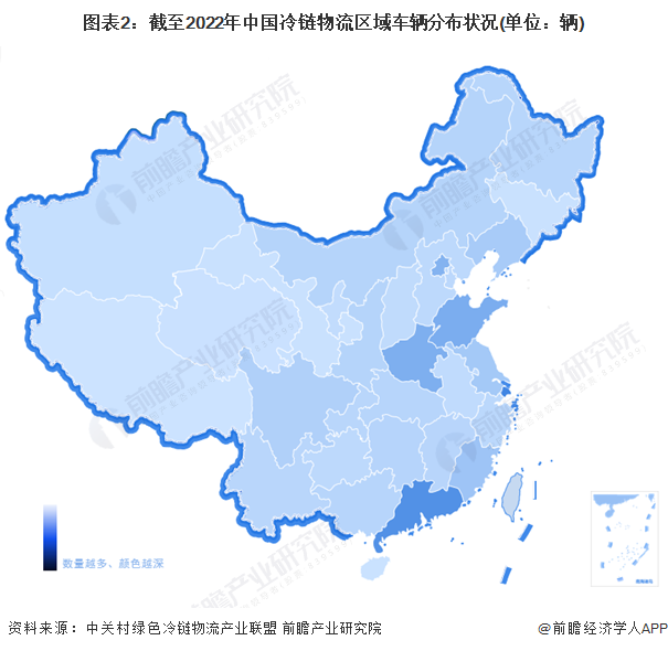 中国冷链储运基地_中国冷链物流区域车辆分布状况_中国冷链物流区域库容量分布状况