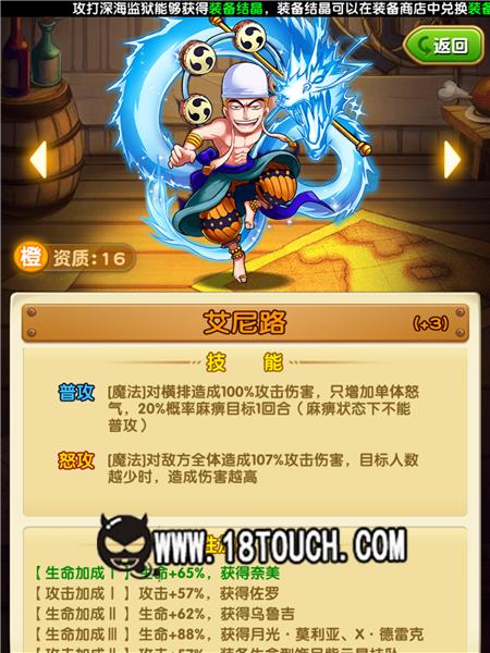 海贼王专题游戏_航海王强者之路艾尼路技能详解_航海王强者之路艾尼路解析