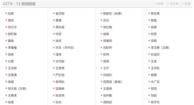 cctv晚间新闻档目女主持人姓名_央视主持人大全更新_海霞欧阳夏丹退出央视