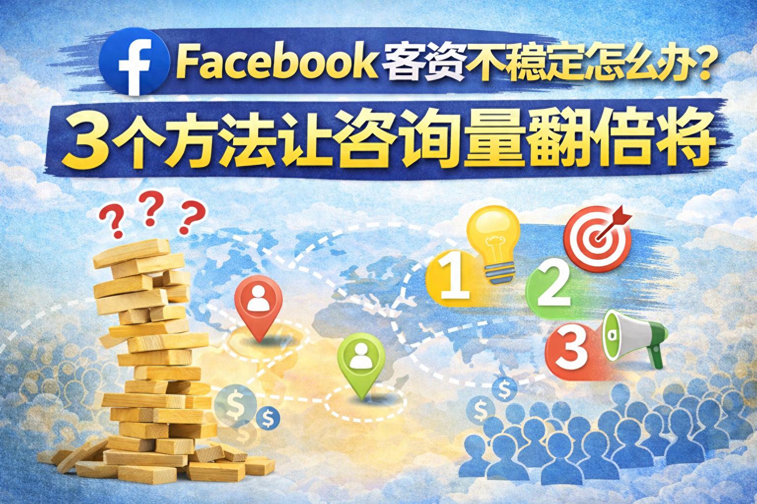Facebook客资不稳定怎么办？3个方法让咨询量翻倍
